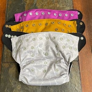 Cloth Pocket Reusable Diaper “breeze” by Happy Beehinds - Like New